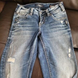 Silver Jeans Co. Super stretch mid skinny sz.24x 27.5 women's jeans